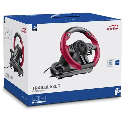 Аксессуар для приставок Speed-Link Trailblazer Racing Wheel for PS4/Xbox One/PS3/PC (SL-450500-BK) фото 4