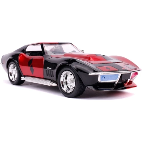 Машина металлическая Jada Chevrolet Corvette Stingray (1969) + фигурка Харли Квинн Красная1:24 (253255019) фото 13