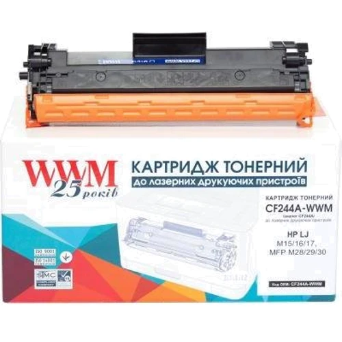 Картридж WWM HP LJ M15/16/17, MFP M28/29/30/CF244A Black (CF244A-WWM): Производитель WWM