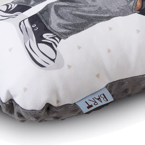 Подушка Ceba baby Cuddie Fluffy Puffy Bart сіра для хлопчиків (W-852-132-686): Матеріал чохла полиэстер