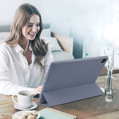Аксессуар для iPad BeCover Tri Fold Soft TPU with Pencil mount Purple for iPad Air 13 (2024 / 2025) (711468): Особенности Складывается в подставку, отделение для стилуса, Приятен на ощупь, Надежная защита от царапин и загрязнений, Стильный внешний вид, Стильный дизайн, Удобно держать в руке, режим автопробуждения/сна