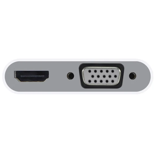Адаптер Macally Adapter USB-C to VGA and HDMI 4K White (UCVH4K): Колір білий