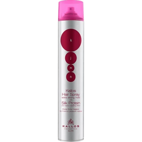 Kallos Cosmetics Extra Strong Hold Hair Spray Спрей для укладання волосся екстра сильної фіксації з протеїнами шовку 750мл