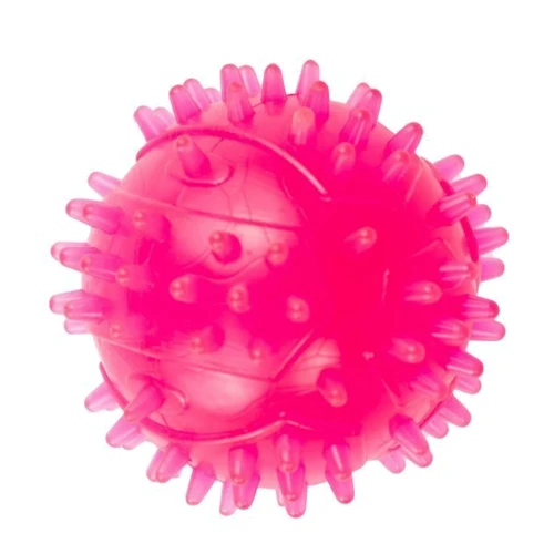 Мяч Agility для собак с шипами 7.5 см розовый (PI0101)