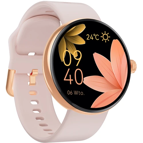 Смарт-часы Forever Forevive 5 SB-365 Rose Gold + ремешок: Материал ремешка нержавеющая сталь / силикон
