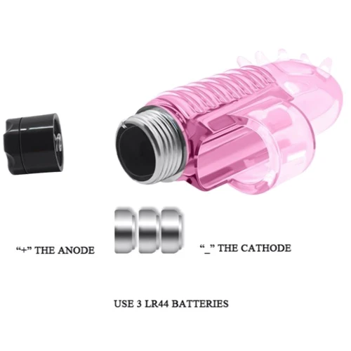 Насадка на палец LYBAILE Finger Vibrator Pink 7.6 см
