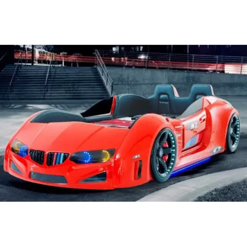 Дитяче ліжко машина BMW VIP червоне: Матеріал пластик