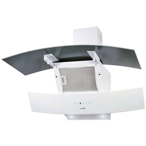 Вытяжка Ventolux WAVE 90 WH (1000) TRC IT: Материал корпуса нержавеющая cталь, cтекло