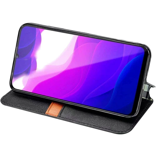 Чохол для телефона Mobile Case Getman Cubic Black for Xiaomi Redmi Note 9S/Note 9 Pro/Note 9 Pro Max: Матеріал Искусcтвенная шкіра і Термополиуретан