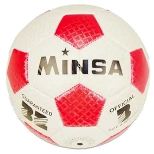 М'яч для гри Minsa E31266 футбольний (Червоний)
