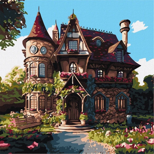 Картина по номерам Идейка Уютный дворец 40x40 см (KHO6330)