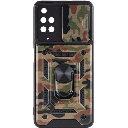 Аксессуар для смартфона Mobile Case Camshield Serge Ring Camo Army Brown for Xiaomi Redmi Note 11 (Global) / Xiaomi Redmi Note 11S: Цвет коричневый