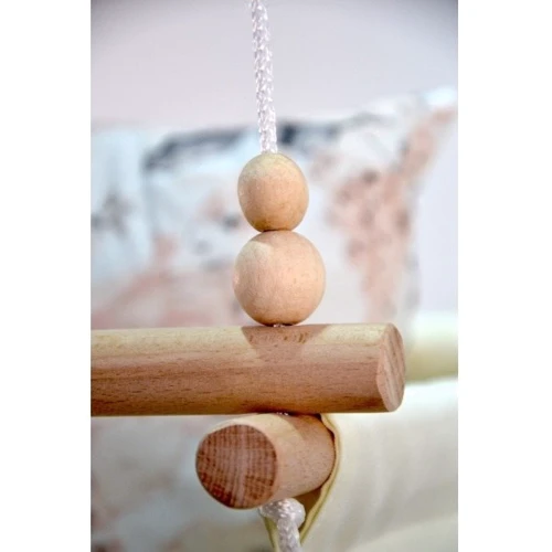 Гойдалки дитячі Infancy Пелюстки тканинна підвісна сіра