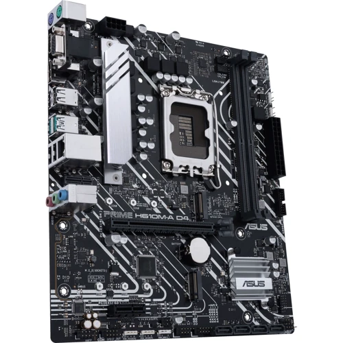 ASUS PRIME H610M-AD4: Роз'єми на платі PCI Express x1, SATA 3.0, M.2