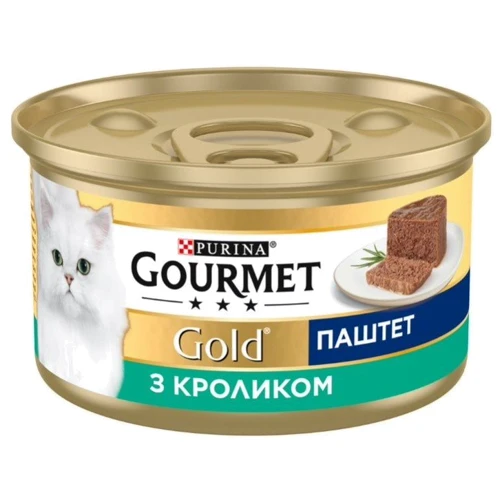 Влажный корм GOURMET Gold для взрослых кошек паштет с кроликом 24х85 г (7613033728747): Тип Влажный корм