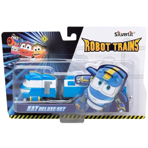 Паровозик Robot Trains с двумя вагонами Кей (80176)