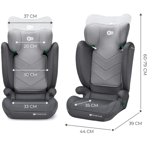 Автокрісло Kinderkraft i-Spark Grey (KCISPA00GRY0000) фото 8