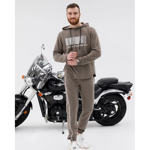 Худи ISSA PLUS SG-18 54 хаки: Капюшон С капюшоном