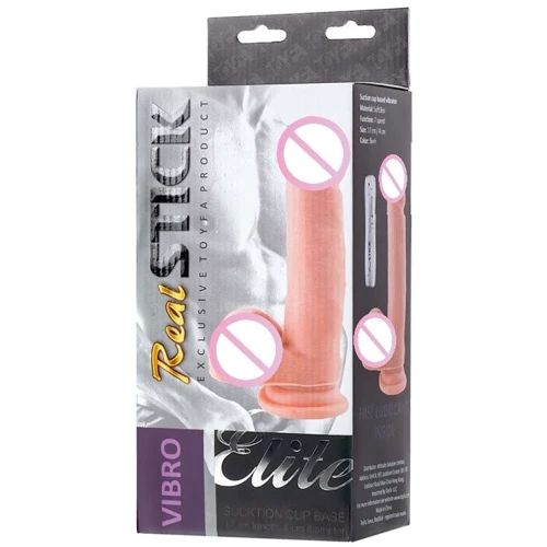 Реалистичный вибратор с пультом управления Toyfa - RealStick Elite Suction
