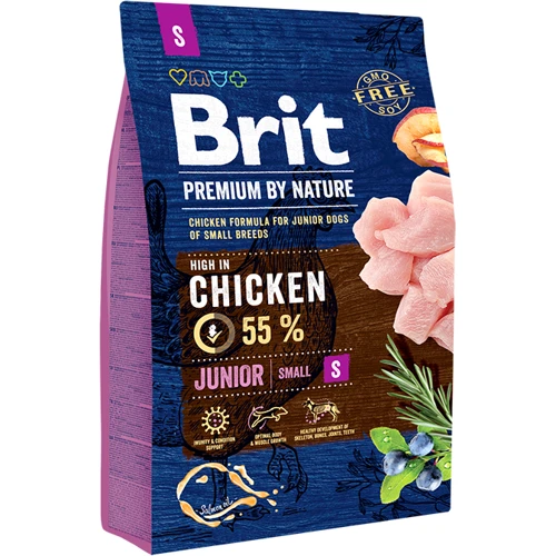 Сухой корм Brit Premium Dog Junior S для щенков мелких пород 3 кг (8595602526260)