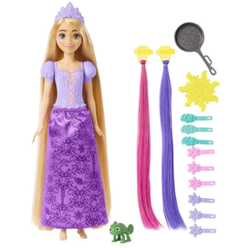 Лялька Disney Princess Рапунцель Фантастичні зачіски (HLW18): Висота, см 29