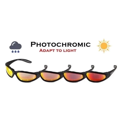 Спортивні окуляри Окуляри захисні хромовані Global Vision Hercules-1 Plus Photochr. A/F (G-Tech™ red) червоні дзеркальні (1ГЕР124-91П): Колір лінз Красный