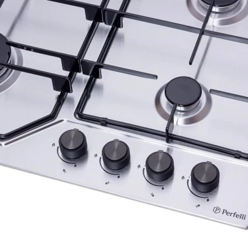 Варильна поверхня газова Perfelli HGM 61414 I: Робоча поверхня нержавіюча сталь