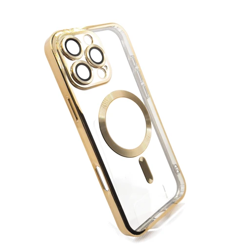 Чехол для iPhone BeCover Chrome Case with MagSafe Gold for iPhone 16 Pro Max (712086): Цвет золотой