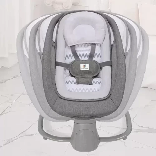 Убаюкивающий центр-качель Mastela light grey светлосерый 8113 фото 5