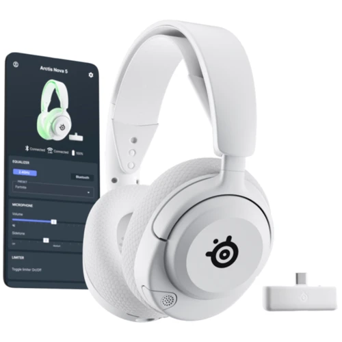 Наушники SteelSeries Arctis Nova 5X White (61677): Тип конструкции полноразмерные