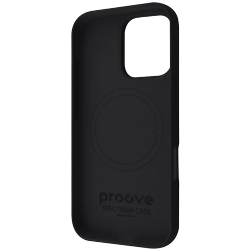 Чохол для iPhone Proove Spectrum Case with Magnetic Ring Deep Black для iPhone 16 Pro Max: Колір черный