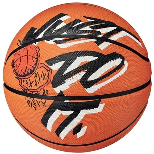 Мяч для игры Nike EVERYDAY PLAYGROUND 8P GRAPHIC DEFLATED AMBER/WHITE/BLACK/BLACK баскетбольный size 5