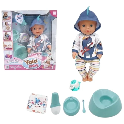 Пупс Yale Baby 45 см пьет-писает с асессуарами музыкальный (BL241M)