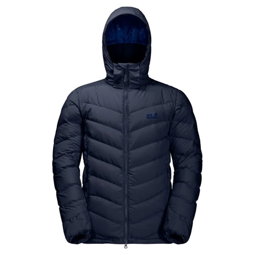 Пуховик Jack Wolfskin Fairmont Men 1203591-1010 46 синій зимовий з капюшоном