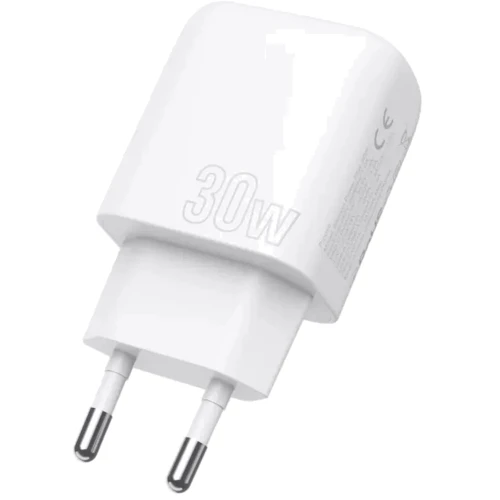 Зарядний пристрій Proove Wall Charger USB-C+USB Silicone Power Plus 30W White: Кабель в комплекті отсутствует