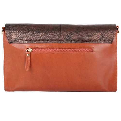Жіноча сумка через плече Laskara коричнева (LK-DD220B-cognac-bronze): Тип Сумки