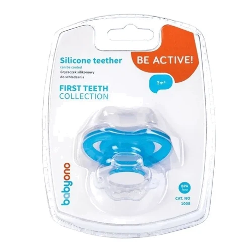 Прорезыватель для зубов BabyОno силиконовый охлаждающий Первые зубки (1008/01)
