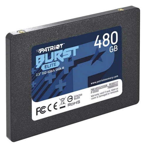 PATRIOT Burst Elite 480 GB (PBE480GS25SSDR) UA: Объем 480 ГБ