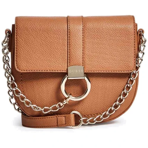 Женская сумка кросс боди GUESS коричневая (843061106393)