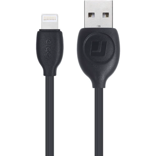 Кабель Ergo USB Cable to Lightning 1m Black (LI97)