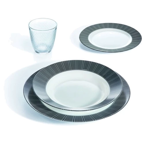 Тарелка Luminarc Astre Black 26 см (P6135): Форма круглая