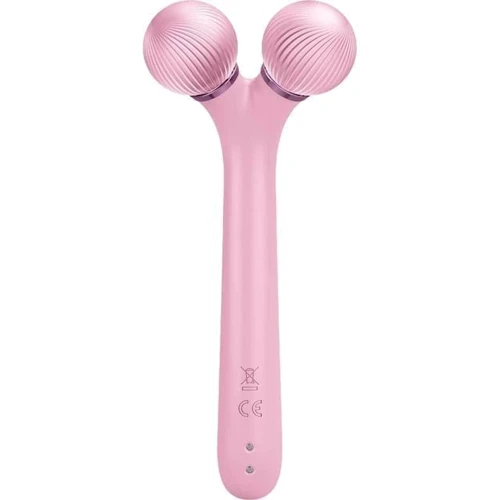 Массажер Звуковой ролик для лица GESKE Sonic Facial Roller 4 в 1 Pink (GK000040PK01)