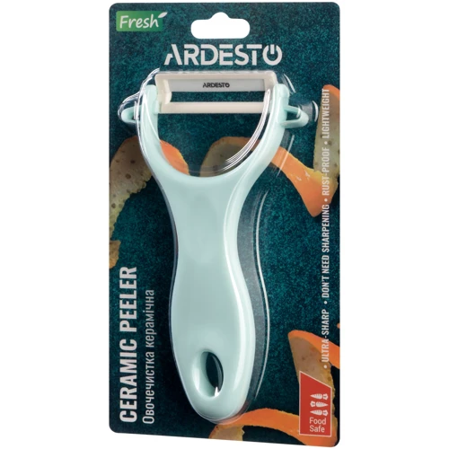 Овощечистка Ardesto Fresh голубая (AR2101CT): Рукоятка Пластик Soft Touch