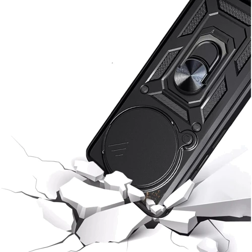 Чохол для телефона BeCover Military Black для Xiaomi Redmi Note 14 Pro 5G (712869): Матеріал Силикон + металл