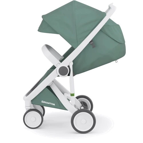 Прогулянкова коляска Greentom Classic Sage-White (8719323770836): Можливість встановлення люльки нет