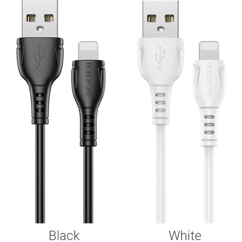 Кабель Borofone USB Cable to Lightning Triumph 1m Black (BX51): Длина 1 м