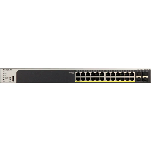 Мережевий комутатор Netgear GS728TPP: Порти только Gigabit Ethernet (10/100/1000)
