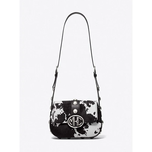Женская сумка кросс боди Michael Kors черно-белая (31T0MNOX3H)