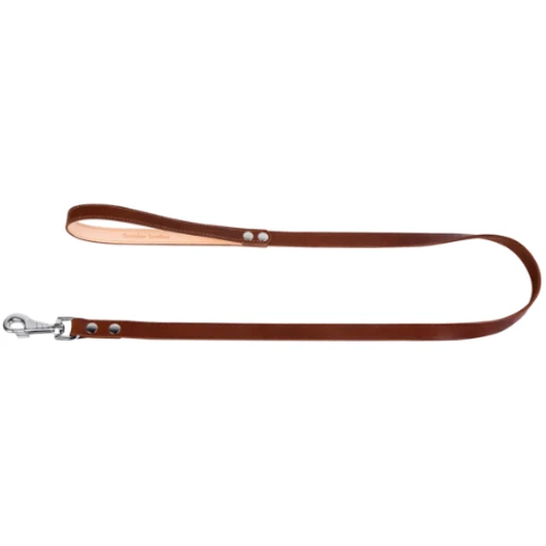 Поводок кожаный Collar одинарный непрошитый, 16мм/122см, Коричневый (2004566000007): Тип Поводок