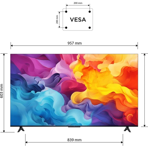 Телевизор TCL 43P655: Тип LED-телевизоры